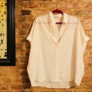 Mango button up shirt sz 8